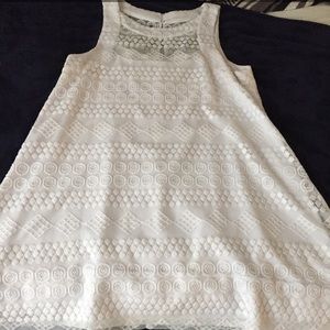 White Donna Morgan dress